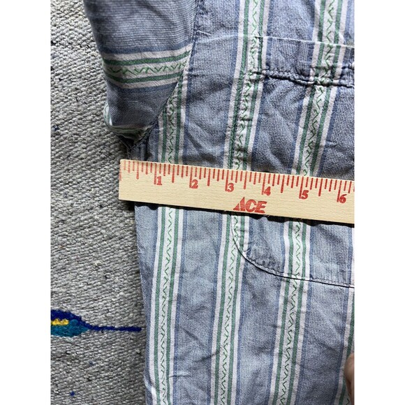 Vintage Guess Georges Marciano thin soft button down short sleeve shirt M-L - Picture 8 of 10